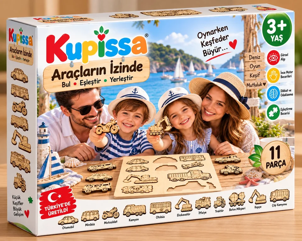 Ahşap Puzzle – Araçların İzinde