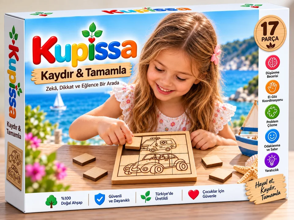 Ahşap Puzzle – Minibüs ve Taksi