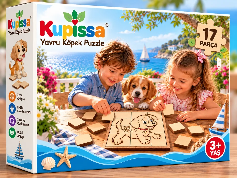 Ahşap Puzzle – Yavru Köpek