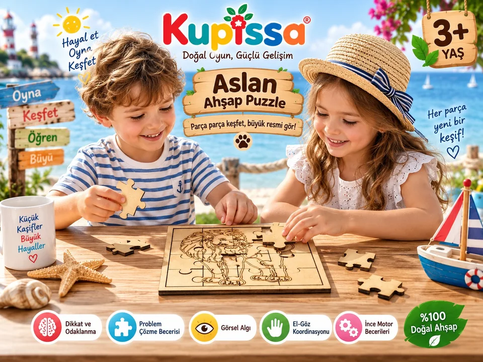 Ahşap Puzzle – Aslan