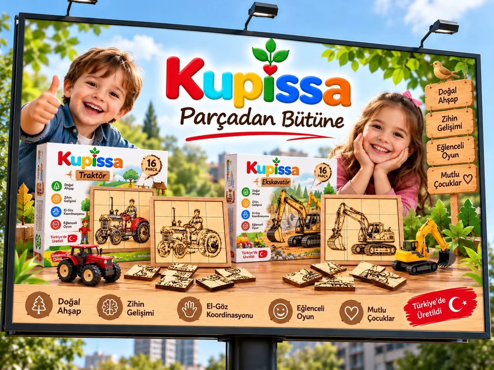 Oyuncak Traktör – Ahşap Puzzle